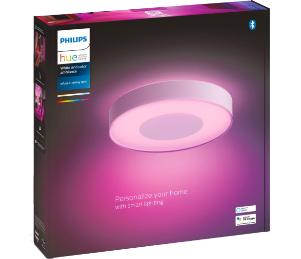 Philips Hue White and color ambiance Plafon Infuse L (biały) - 720098 - zdjęcie 3